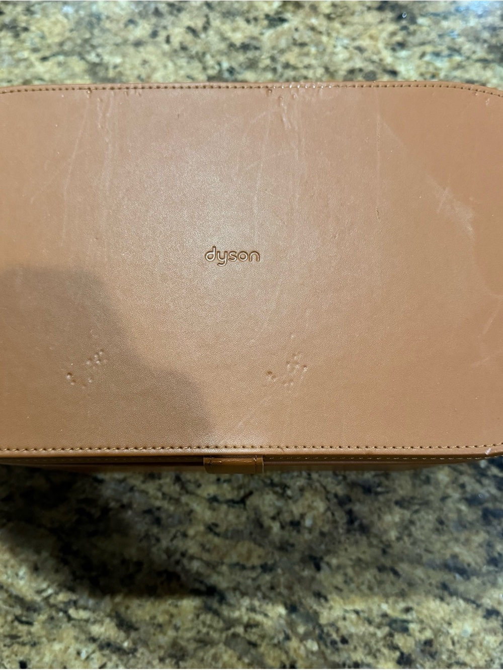 Dyson Tan Leather Travel Case